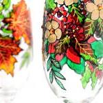 Hand Painted Glass, Winter, Seasonal Collection