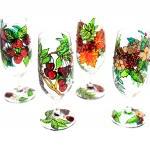 Hand Painted Glass, Winter, Seasonal Collection