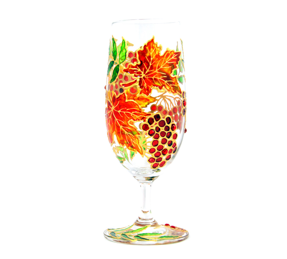 Hand Painted Glass, Autumn, Seasonal Collection